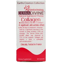 Earth`s Creation Derma Divine Nanotechnology Marine Collagen Морський колаген 60 капсул: Тип Коллаген