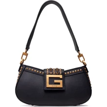 Женская сумка через плечо Guess Bling Top Zip Shoulder Bag черная (HWVB7984180-BLA): Пол Женский