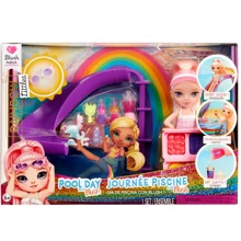 Игровой набор с куклой Rainbow High серии "Littles" – Радужный праздник в бассейне с аксессуарами (522249): Возраст от 6 лет и старше