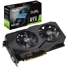 Відеокарта ASUS GeForce RTX 2060 DUAL EVO OC 6GB (DUAL-RTX2060-O6G-EVO): Обсяг пам'яті, Гб 6