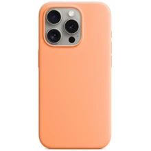 Чехол для iPhone Monblan Silicone Case MagSafe Orange Sorbet for iPhone 15 Pro: Цвет оранжевый