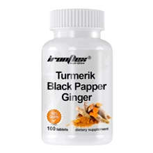 IronFlex Turmeric Black Pepper Ginger Куркума + Имбирь + Черный перец 100 таблеток: Вид Неферментные