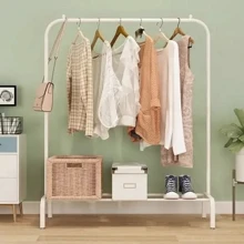 Вешалка-стойка Stenson для одежды 110х45х150 см (TL00401white): Вид Вешалки