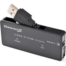 Аксессуар для ноутбуков USB хаб Grand-X Slim Travel 4 порта (GH-404): Производитель Grand-X