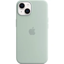 Чохол для iPhone Apple iPhone 14 Plus Silicone Case with MagSafe - Succulent (MPTC3ZE/A): Колір зеленый