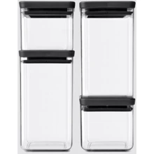 Емкость для хранения Brabantia Square Canister Set Tasty+ 4 шт. (122422): Тип Емкость для хранения