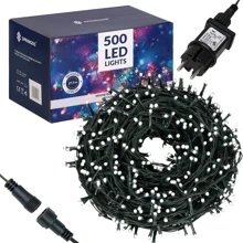 Гирлянда Springos уличная 25 м 500 LED холодный белый (CL0520): Тип Бахрома