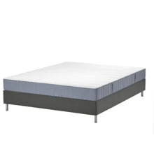 Континентальная кровать ІКЕА LYNGÖR 180х200 см Темно-серый (595.526.93): undefined undefined