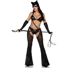 Эротический костюм кошечки-госпожи Leg Avenue Mistress Kitty XS: Для кого Для женщин