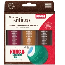Набір гелів для догляду за ротовою порожниною TropiClean Enticers для м'яча Kong Dental Ball 3х14.8 мл (005976): undefined undefined