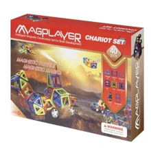 Магнитный констуктор MagPlayer 40 эд. (MPB-40): Количество деталей, шт. 40
