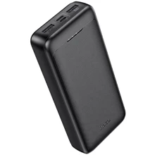Внешний аккумулятор Hoco Power Bank 20000mAh J111A Smart Charge Black: Количество USB 3