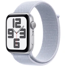 Apple Watch SE 2 2024 44mm GPS Silver Aluminum Case with Blue Cloud Sport Loop (MXET3QH/A) UA: Размер 44mm