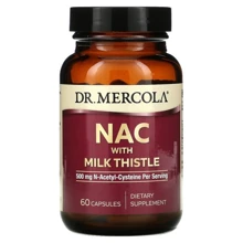 Dr. Mercola NAC with Milk Thistle NAC із розторопшою 500 мг 60 капсул: Форма випуску Капсулы
