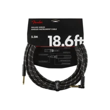 Кабель инструментальный Fender CABLE DELUXE SERIES 18.6' ANGLED BLACK TWEED (228442): Производитель Fender
