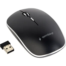 Мышь Gembird MUSW-4BS-01 Wireless Black (MUSW-4BS-01): Интерфейс подключения Wireless