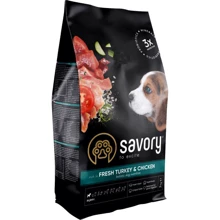 Сухой корм Savory для щенков со свежим мясом индейки и курицей, 1 кг (4820232630280): Тип Сухой корм