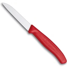 Кухонний ніж Victorinox SwissClassic Paring 8см червоний (6.7401): Лезо нержавіюча сталь