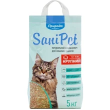 Наполнитель для кошачьего туалета Природа Sani Pet крупный бентонитовый впитывающий 5 кг (4823082407798): Вид Минеральный