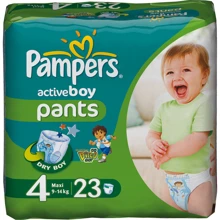 Подгузники-трусики Pampers Active Boy Maxi (9-14 кг) Стандарт 23шт (4015400255307): Тип Подгузники-трусики