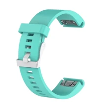 Ремешок Garmin QuickFit 20 Smooth Silicone Band Teal (QF20-SMSB-TEAL): Цвет бирюзовый