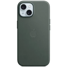 Чехол для iPhone Apple for iPhone 15 Plus FineWoven Case with MagSafe Evergreen (MT4F3) : Цвет зеленый