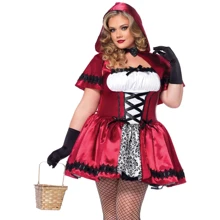 Костюм красной шапочки Leg Avenue Gothic Red Riding Hood 1X-2X: Для кого Для женщин