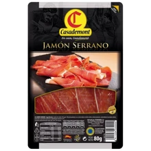 Хамон Casademont Jamon Serrano 80 г (DL14901): Вид мяса свинина