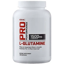 Аминокислота для спорта GNC Pro Performance L-Glutamine 1500 mg 180 caps: Вкус Без вкуса