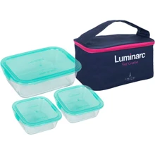 Емкость для хранения Luminarc Keep'N Box Набор 4 пр. (8001P): Тип Набор контейнеров + сумка