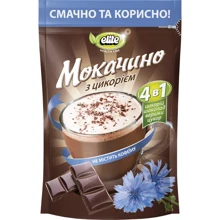 Напиток растворимый Elite Health Line Мокачино с цикорием 190 г (8718868141453): Вид напитка Напиток кофейный растворимый