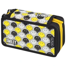 Пенал пустой Herlitz Triple Smileyworld Black & Yellow (50015436): Год выпуска коллекции 2018