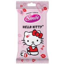 Салфетки влажные Smile Hello Kitty 15 шт: Тип Влажные салфетки