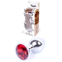 Анальная пробка Boss Series - Jewellery Silver PLUG Red S (BS6400016): Для кого Унисекс