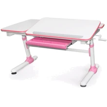 Стол Evo-kids Darwin Pink (арт.Evo-502 P) - столешница белая / вставки розовые: Тип Парта