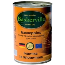 Влажный корм для котов Baskerville индейка-говядина 0.4 кг (21552): Тип Влажный корм