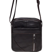 Чоловіча сумка планшет Borsa Leather темно-коричнева (K11027-d.brown): Стать Чоловік