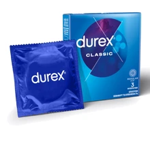 Презервативи латексні зі змазкою Durex №3 Classic класичні: Тип Класичні