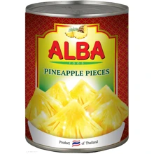 Ананасы ALBA FOOD кусочками в сиропе 580 мл (8858871805116): Объем нетто 580 мл