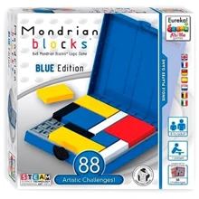 Головоломка Eureka Ah!Ha Games Mondrian Blocks, Блоки Мондриана, голубой (473555): Вид Головоломка