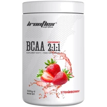 Аминокислота для спорта Iron Flex BCAA Performance 2-1-1 500 g /100 servings/ Strawberry: Вкус Клубника