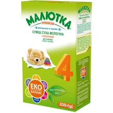 Суміш суха молочна Малютка Premium 4 від 18 міс. з пробіотиками 350 г (4820199501494): Тип Смеси молочные