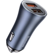 Зарядний пристрій Baseus Car Charger 2хUSB Golden Contactor Pro 40W Dark Gray (CCJD-A0G): Кабель в комплекті отсутствует