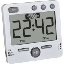 Таймер TFA 99Hours цифровий з секундоміром білий 7.9x21.5x7.9 см (38204902): Тип Таймер кухонний