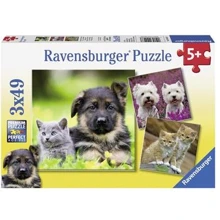 Пазл Ravensburger Коти і собаки, 49 елементів (RSV-094233): Виробник Ravensburger