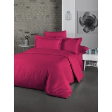 Комплект постельного белья LightHouse Exclusive Sateen Stripe Lux евро бордовый (50231_2,0): Материал сатин, жаккард