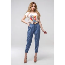Брюки FLFashion Лесли ПБЛ 2193 50 синие: Сезон Демисезон