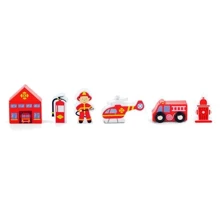 Набір для залізниці Viga Toys Пожежна станція (50815): Тип декорации