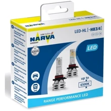Лампы светодиодные Narva HB3/HB4 12/24v 6500K X2 18038 Range Performance: Головной свет Дальний свет, Ближний свет