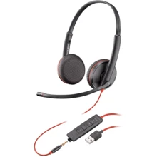 Наушники Poly BlackWire C3225 USB HS Stereo: Тип конструкции накладные